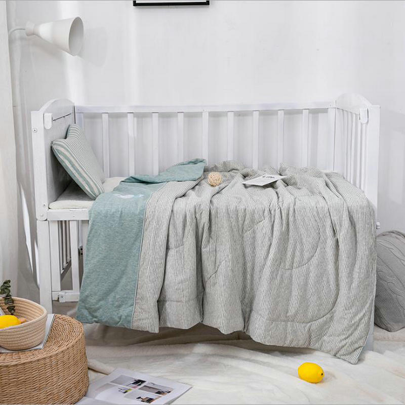 Dječji quilt od Jersey pamuka, japanski stil, vlakna obojena, šivena, punjenje od svilenog pamuka, 100% pamuk, za djecu 1–15 godina