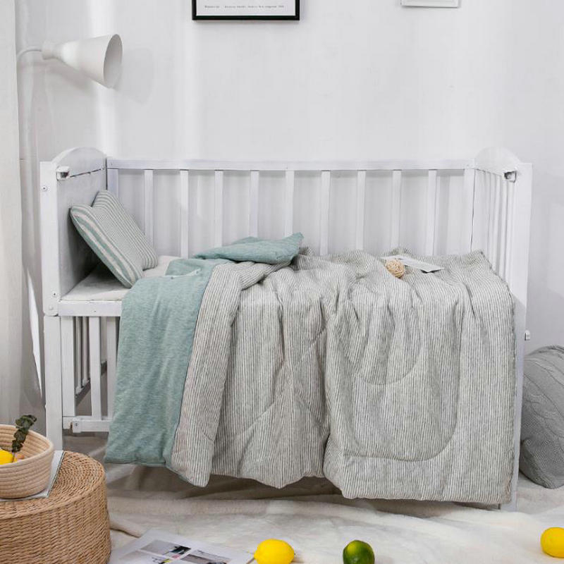 Dječji quilt od Jersey pamuka, japanski stil, vlakna obojena, šivena, punjenje od svilenog pamuka, 100% pamuk, za djecu 1–15 godina