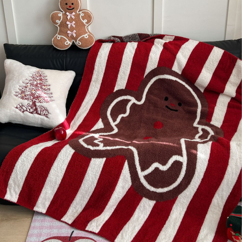 Pletena deka s poluvellus uzorkom, graffiti uzorak, 1500–2000 g, pogodna za sve sezone, mogućnost prilagodbe