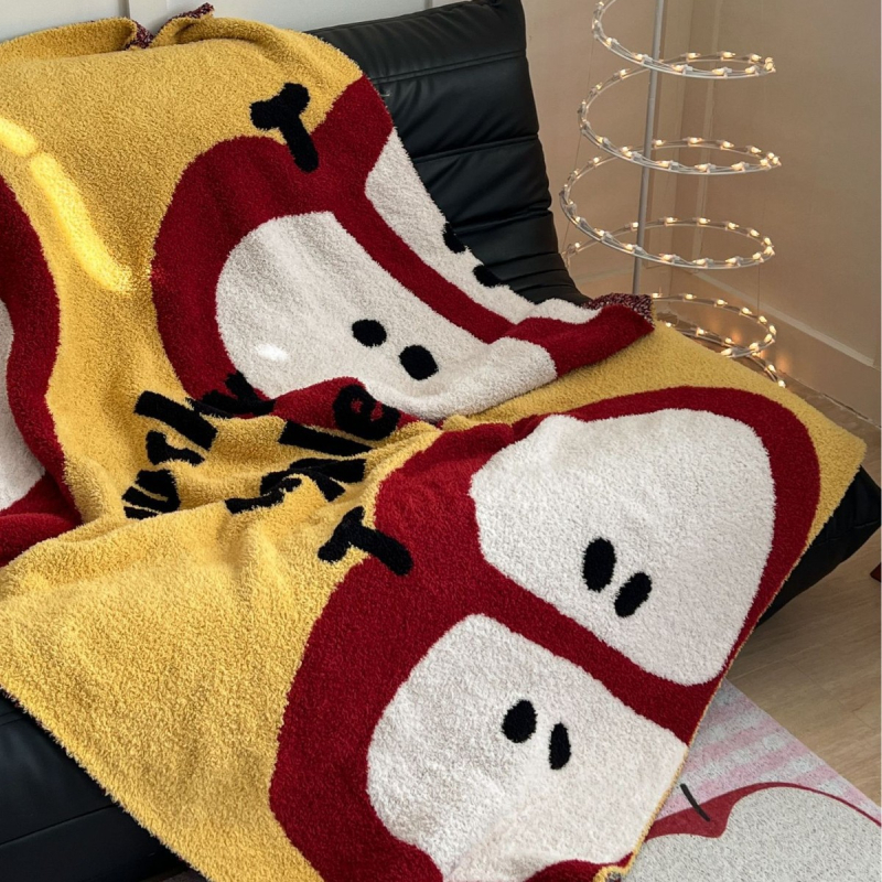 Pletena deka s poluvellus uzorkom, graffiti uzorak, 1500–2000 g, pogodna za sve sezone, mogućnost prilagodbe