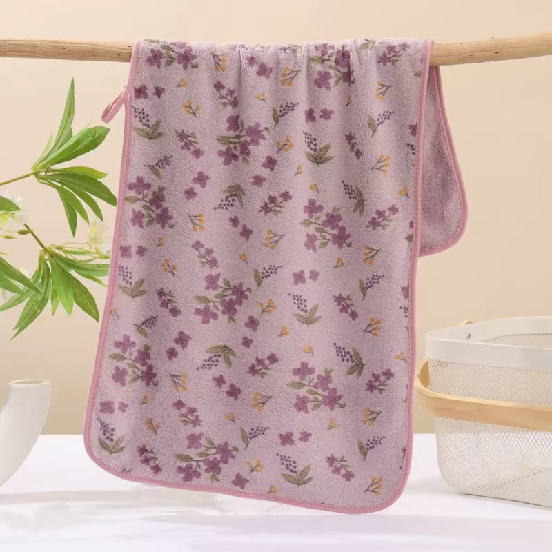 Ručník za lice od koralnog pliša s rubnim tiskom, 150D, 50–80 g, jednostavna tkanina