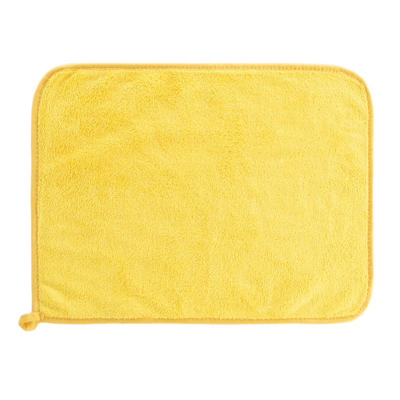 Konyhai menedzsment törölköző digitális számmal és színkódolt fogóval, 5S-kompatibilis, sűrített korall plüss; finom rost 95% poliészter; sima szövés hajtás; logónyomtatás; testreszabás