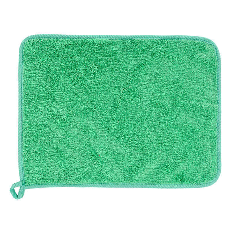 Konyhai menedzsment törölköző digitális számmal és színkódolt fogóval, 5S-kompatibilis, sűrített korall plüss; finom rost 95% poliészter; sima szövés hajtás; logónyomtatás; testreszabás