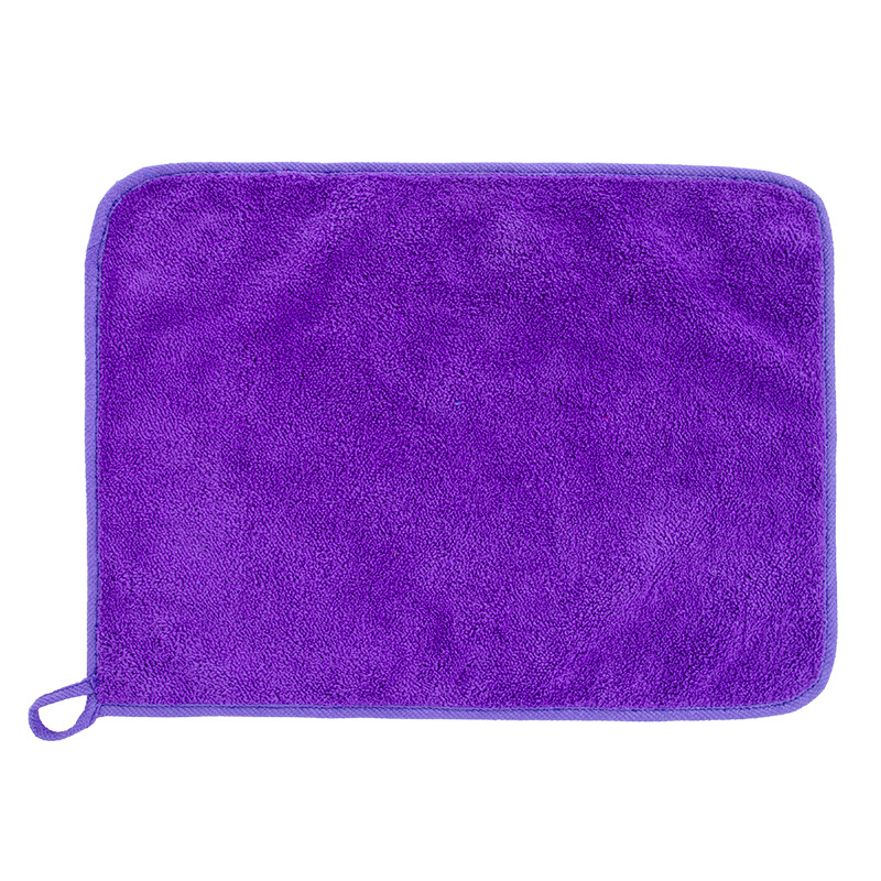 Konyhai menedzsment törölköző digitális számmal és színkódolt fogóval, 5S-kompatibilis, sűrített korall plüss; finom rost 95% poliészter; sima szövés hajtás; logónyomtatás; testreszabás