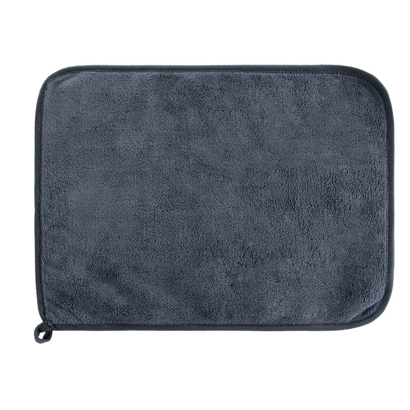 Konyhai menedzsment törölköző digitális számmal és színkódolt fogóval, 5S-kompatibilis, sűrített korall plüss; finom rost 95% poliészter; sima szövés hajtás; logónyomtatás; testreszabás