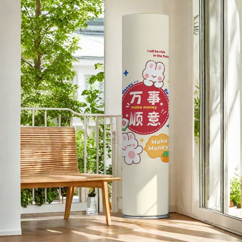 Калъф за климатик за дома, полиестер, марка Lin Jin, карикатурен стил, персонализиран