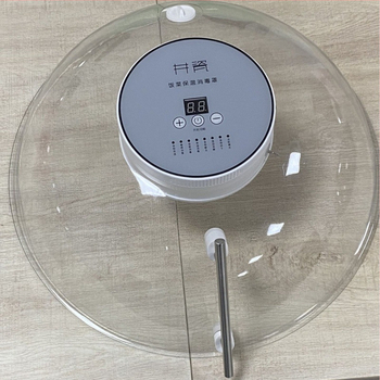 Калъф за подгряване на храна с интелигентен контрол на температурата, прозрачен прахозащитен капак, мултифункционален: изолация, размразяване, стерилизация, пластмасова конструкция