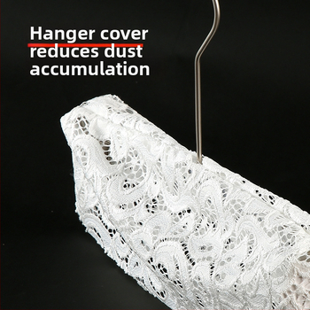 Riidepuu kate: libisemiskindel lina pitsiga puuvillakangas, 10 tk komplekt, sobib riidepuudele, pükste hoidmiseks ja kravattide hoidmiseks