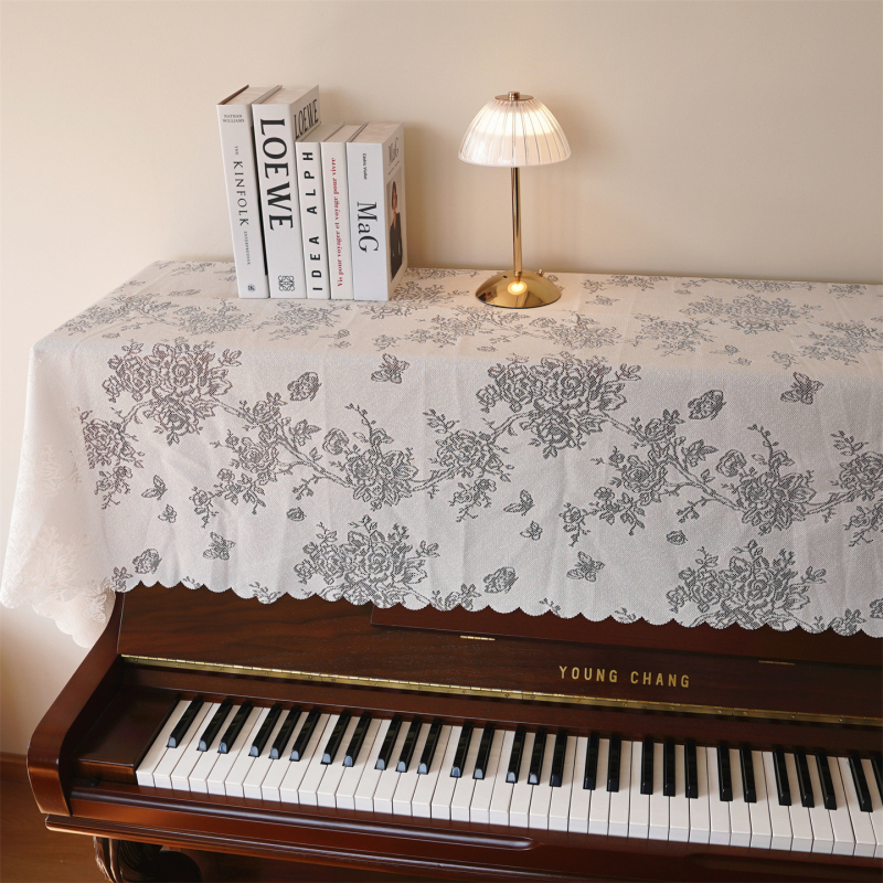 Дантелена покривка за пиано, модерен стил, прахозащита