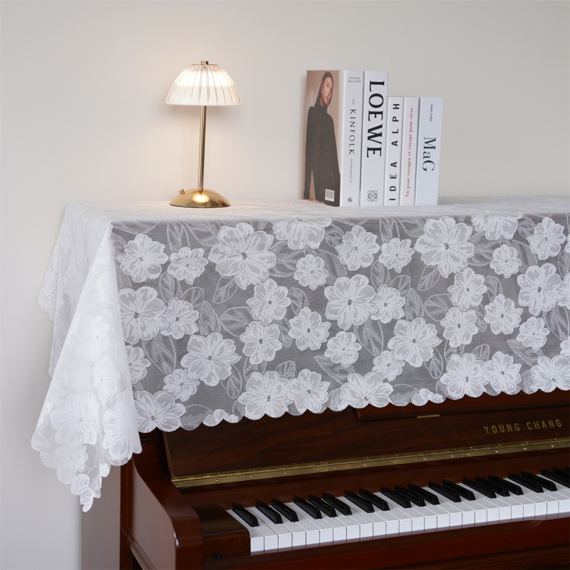 Дантелена покривка за пиано, модерен стил, прахозащита