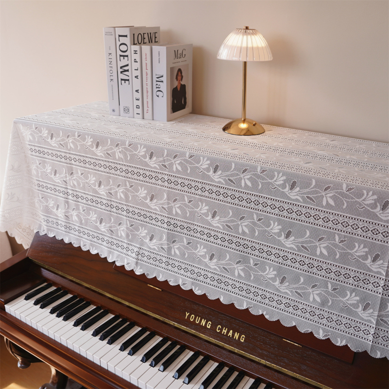 Дантелена покривка за пиано, модерен стил, прахозащита