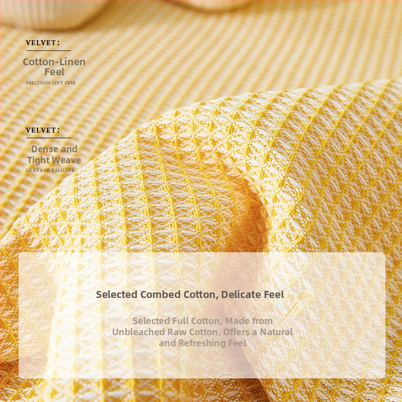 Presvlaka za trosjed, poliester, moderni minimalistički stil, potpuno prekrivanje, uzorci: jednobojni, houndstooth, kvadrat.