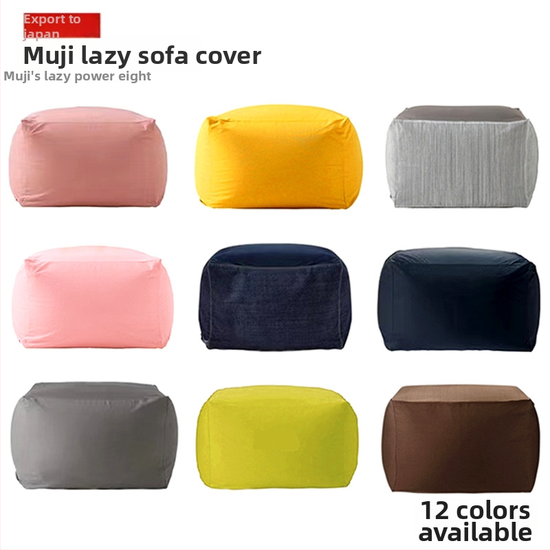 Navlaka za kauč tatami stila za jednosed, pamuk i lan, sa zatvaračem cijelog duljine, odvojiva periva vanjska navlaka, zamjenski navlaka za Muji/Xiaomi kauč tijelo