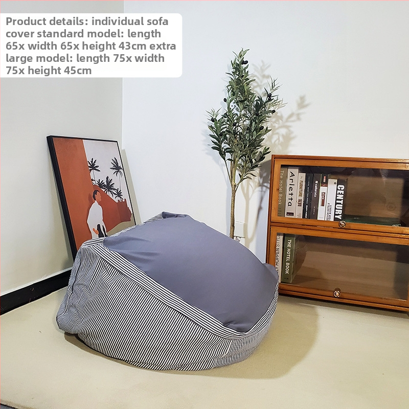 Navlaka za kauč tatami stila za jednosed, pamuk i lan, sa zatvaračem cijelog duljine, odvojiva periva vanjska navlaka, zamjenski navlaka za Muji/Xiaomi kauč tijelo