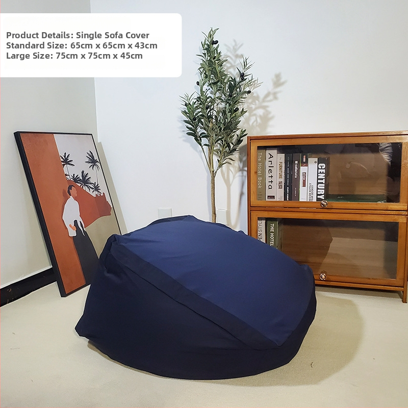 Navlaka za kauč tatami stila za jednosed, pamuk i lan, sa zatvaračem cijelog duljine, odvojiva periva vanjska navlaka, zamjenski navlaka za Muji/Xiaomi kauč tijelo