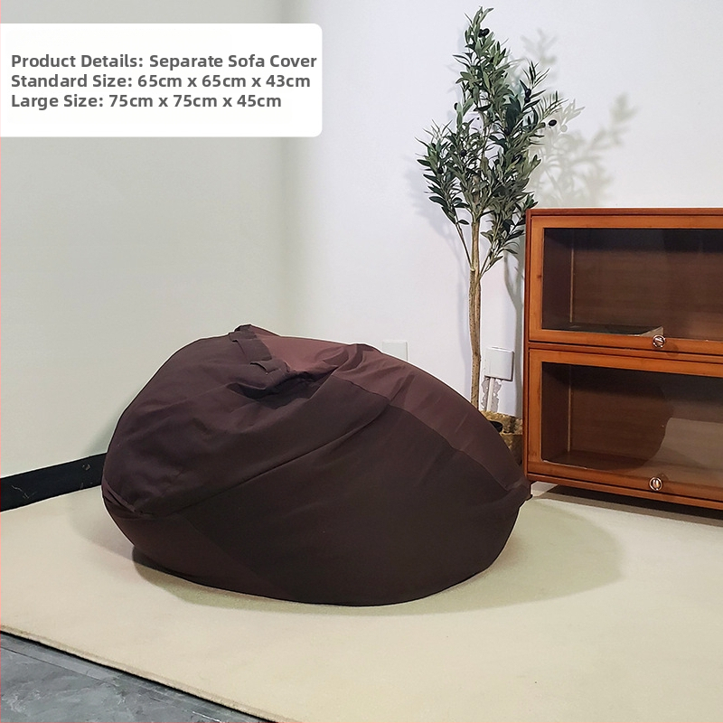 Navlaka za kauč tatami stila za jednosed, pamuk i lan, sa zatvaračem cijelog duljine, odvojiva periva vanjska navlaka, zamjenski navlaka za Muji/Xiaomi kauč tijelo