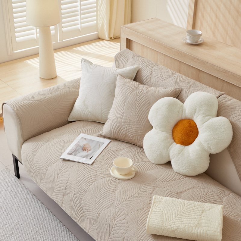 Jastuk za kauč – 100% pamuk, jednofarban, doily oblik, kompatibilan s modularnim kaučem, minimalistički stil