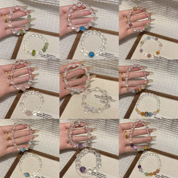 Narukvica - kristal, jednostavan stil, ženski dizajn, proljeće 2025