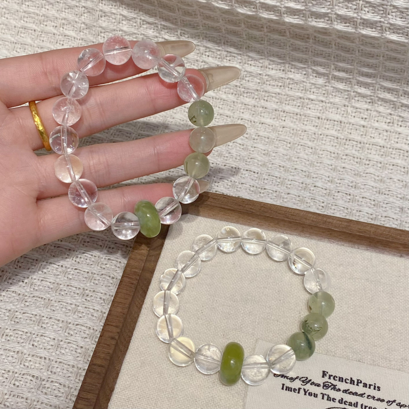 Narukvica - kristal, jednostavan stil, ženski dizajn, proljeće 2025