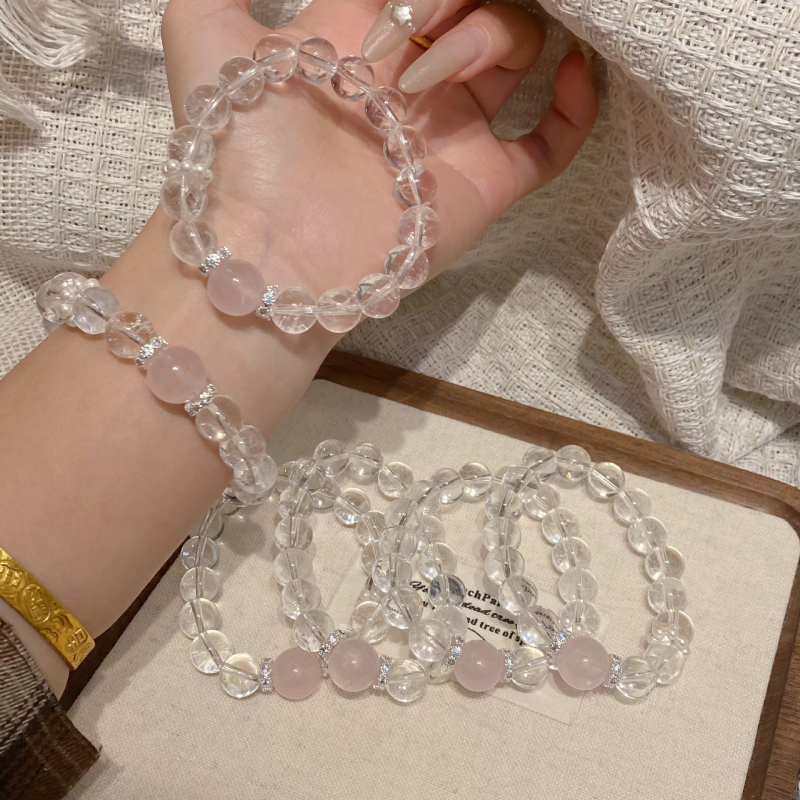 Narukvica - kristal, jednostavan stil, ženski dizajn, proljeće 2025