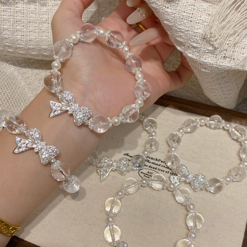 Narukvica - kristal, jednostavan stil, ženski dizajn, proljeće 2025