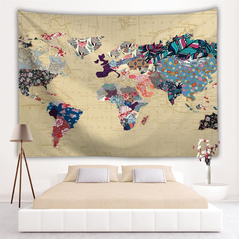 Гоблен за стена от полиестер, ръчно тъкан, геометричен абстрактен мотив, квадратна форма, модерен минималистичен стил