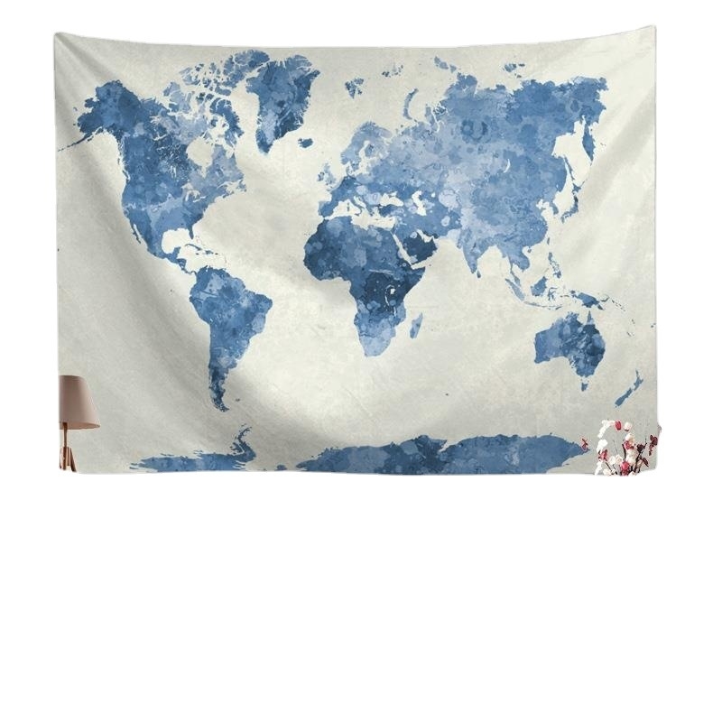 Гоблен за стена от полиестер, ръчно тъкан, геометричен абстрактен мотив, квадратна форма, модерен минималистичен стил