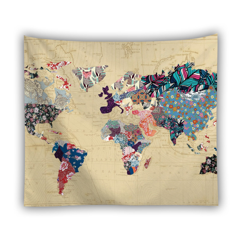 Гоблен за стена от полиестер, ръчно тъкан, геометричен абстрактен мотив, квадратна форма, модерен минималистичен стил