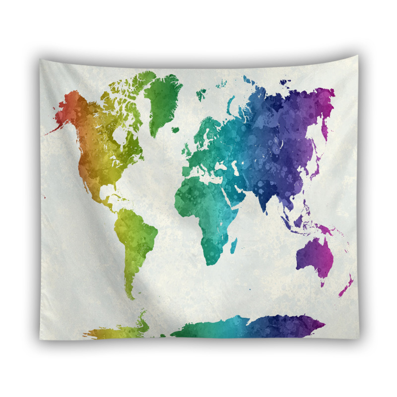 Гоблен за стена от полиестер, ръчно тъкан, геометричен абстрактен мотив, квадратна форма, модерен минималистичен стил