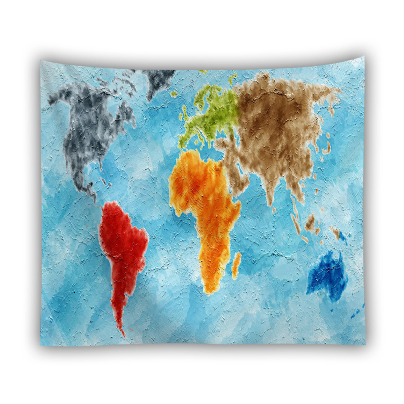 Гоблен за стена от полиестер, ръчно тъкан, геометричен абстрактен мотив, квадратна форма, модерен минималистичен стил