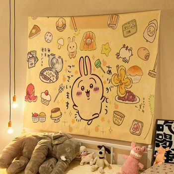 Гобелен за фона на таблата на леглото, плюш материя, памук 80–90%, правоъгълна форма, китайски стил, нетъкана тъкан