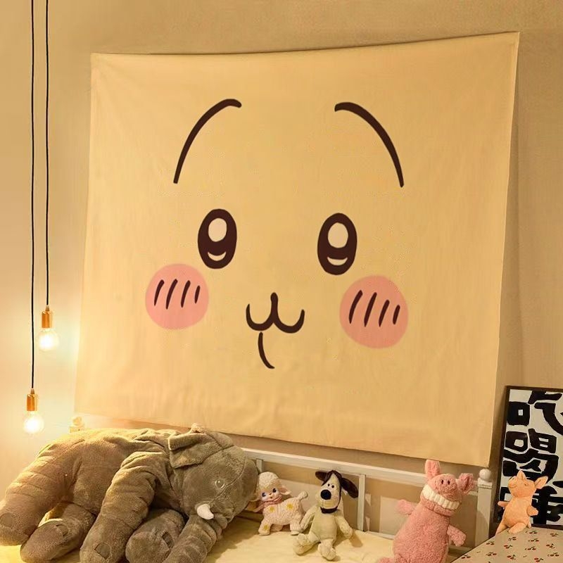 Гобелен за фона на таблата на леглото, плюш материя, памук 80–90%, правоъгълна форма, китайски стил, нетъкана тъкан