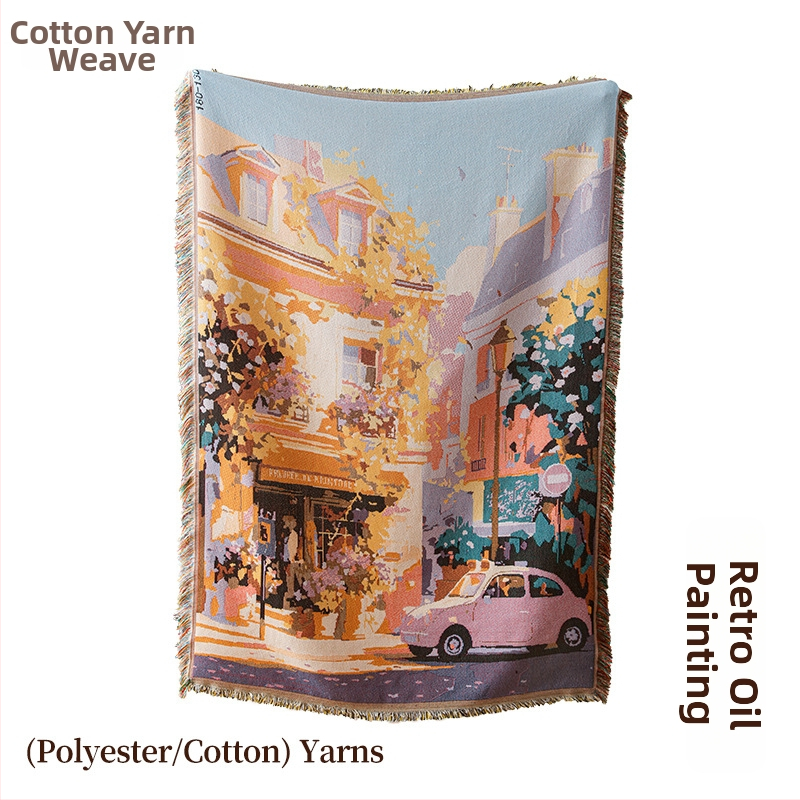 Американски стил покривка за маса за открито, правоъгълна, полиестер, Cartoon/Anime модел