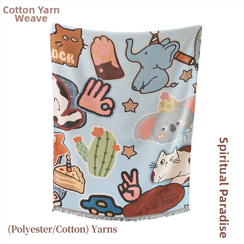 Американски стил покривка за маса за открито, правоъгълна, полиестер, Cartoon/Anime модел