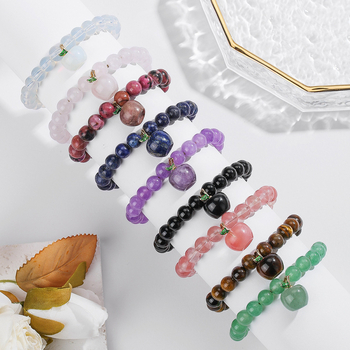 Narukvica s kristalom kvarca, nehrđajući čelik, Spaceflight marka, boemski stil, ljeto 2025 izdanje