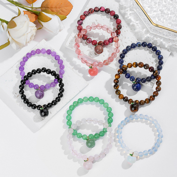 Narukvica s kristalom kvarca, nehrđajući čelik, Spaceflight marka, boemski stil, ljeto 2025 izdanje