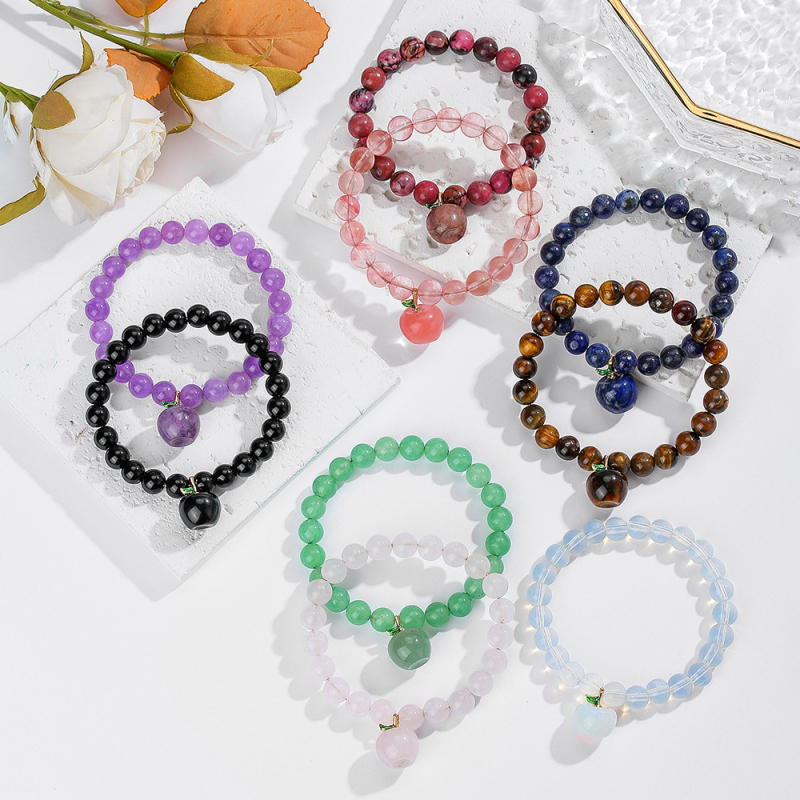 Narukvica s kristalom kvarca, nehrđajući čelik, Spaceflight marka, boemski stil, ljeto 2025 izdanje