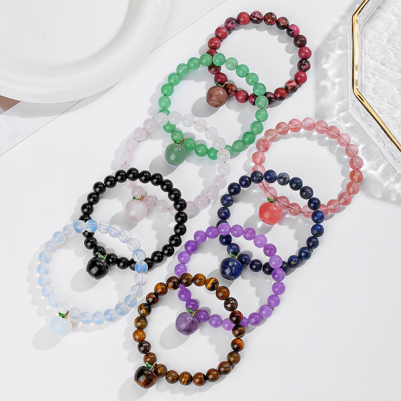 Narukvica s kristalom kvarca, nehrđajući čelik, Spaceflight marka, boemski stil, ljeto 2025 izdanje