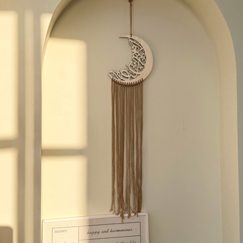 Falikárpit - kézzel szőtt pamut, kerek alak, skandináv stílus, csíkos mintázat