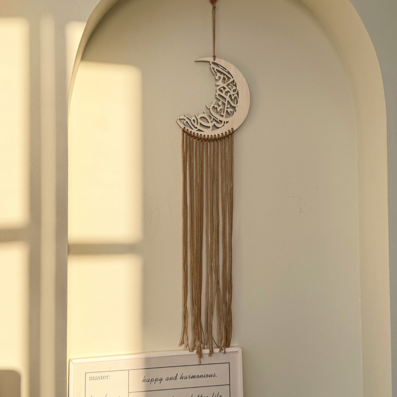 Falikárpit - kézzel szőtt pamut, kerek alak, skandináv stílus, csíkos mintázat