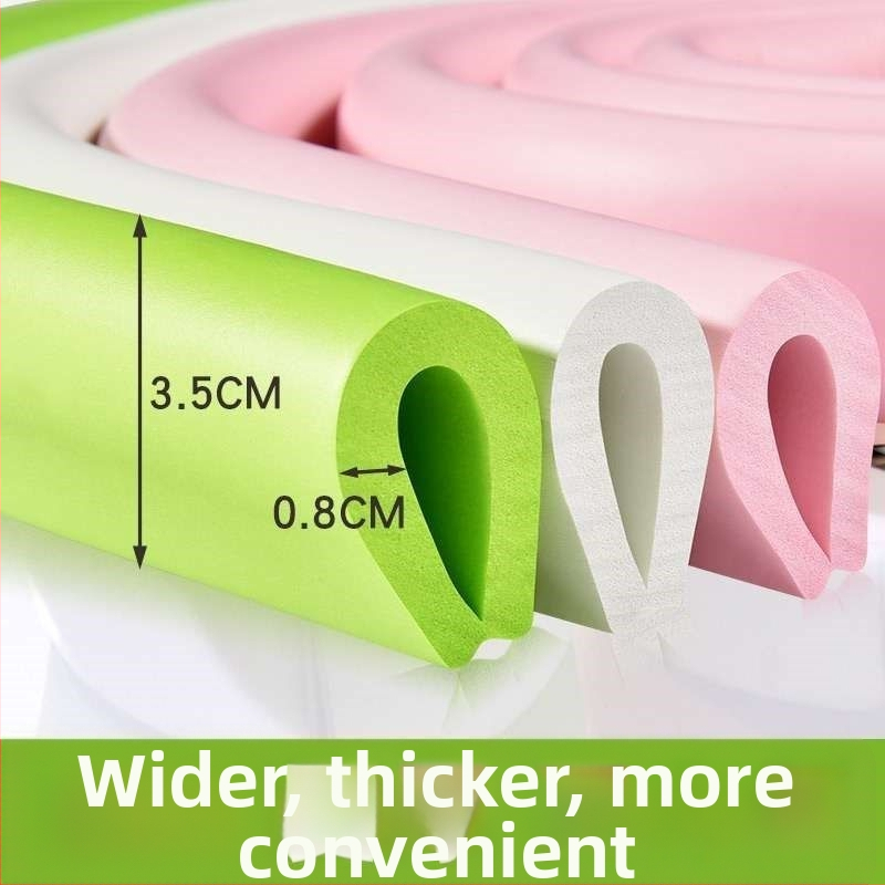 U-tvarovaný ochranný pás na stôl z peny, samolepiaci, ochrana sklenených hrán