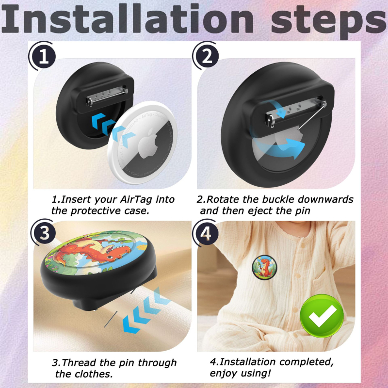 AirTag προστατευτικό κάλυμμα σιλικόνης με καρτούν AT-68 — μαλακό περίβλημα, 8,5 g, θερμική μορφοποίηση