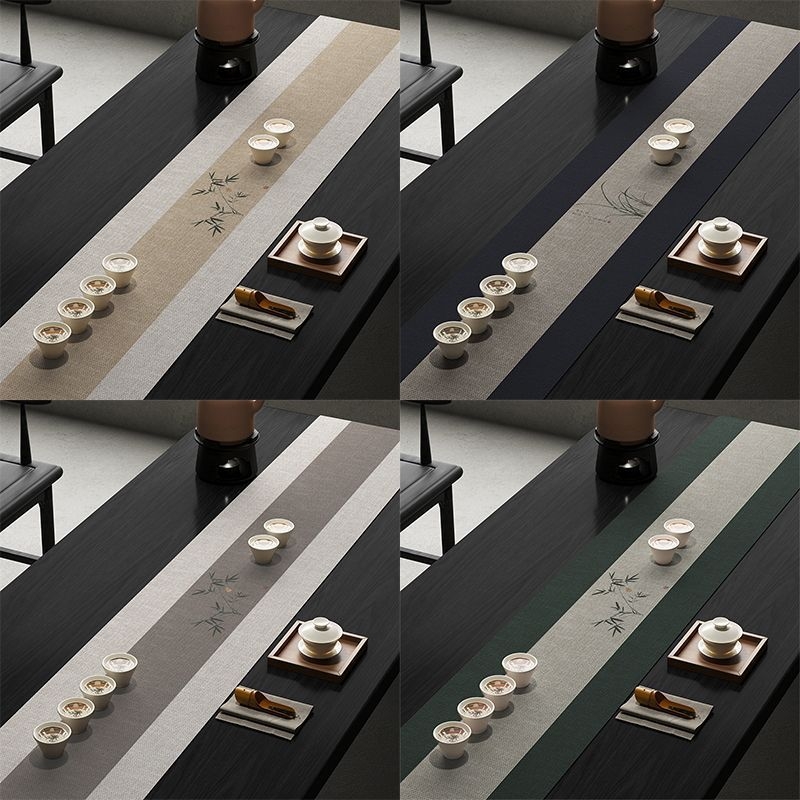 Stolnjak, poliesterski materijal, kvadratnog oblika, kineski stil, uzorak biljaka i cvijeća, otporan na habanje i upija vodu