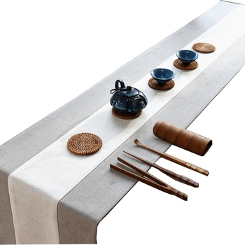 Zen inspiriran kineskim stilom čajni stolni trkač, podmetač za čaj i dekoracija u minimalističkom japanskom stilu, retro