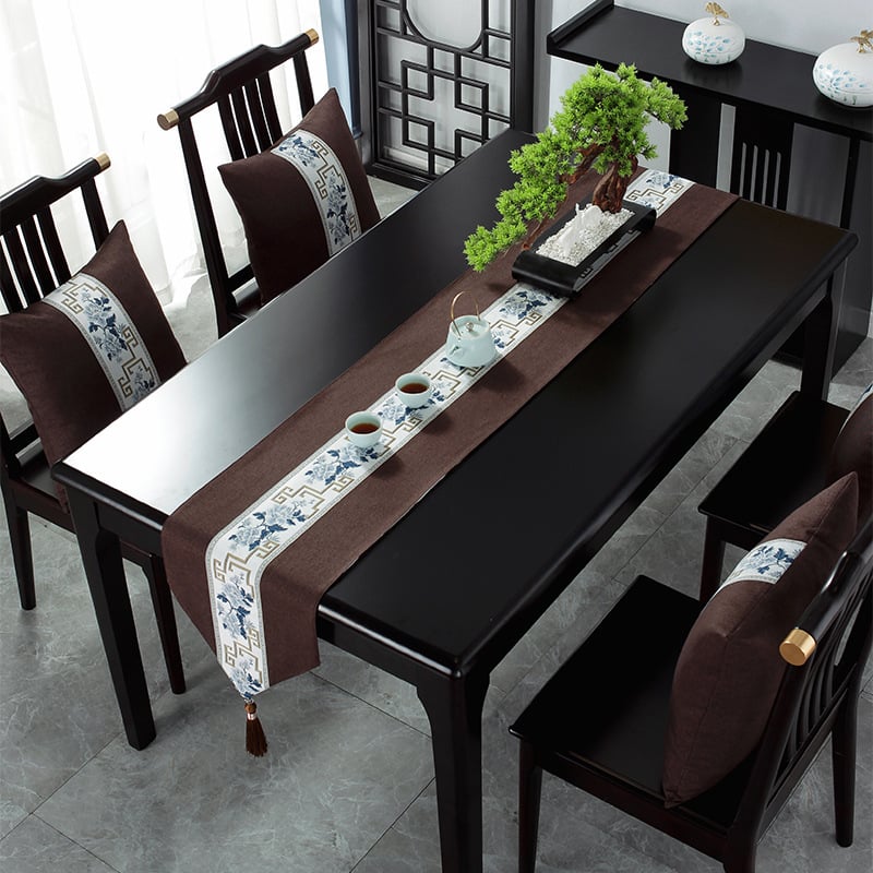 Laudlipp puuvillast ja linast; uus Hiina stiil; Hiina stiili seeria muster; Bränd: Sincerity.