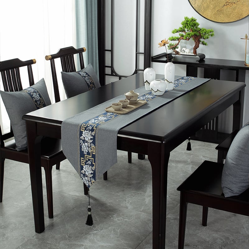 Laudlipp puuvillast ja linast; uus Hiina stiil; Hiina stiili seeria muster; Bränd: Sincerity.