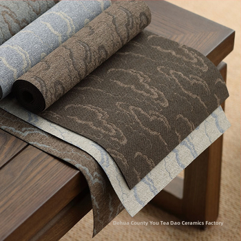 Hiina stiilis tee-seremoonia laua lipp ja tee-katte; 100% polüester; Muster: Hiina tuule seeria; Stiil: Uus Hiina stiil; Kohandamine saadaval