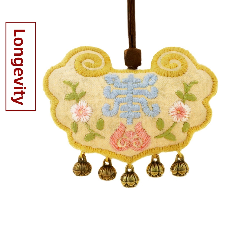 Комплект за бродиране с кръстат бод – нов китайски стил, лен, празничен мотив, друг вид бродерия