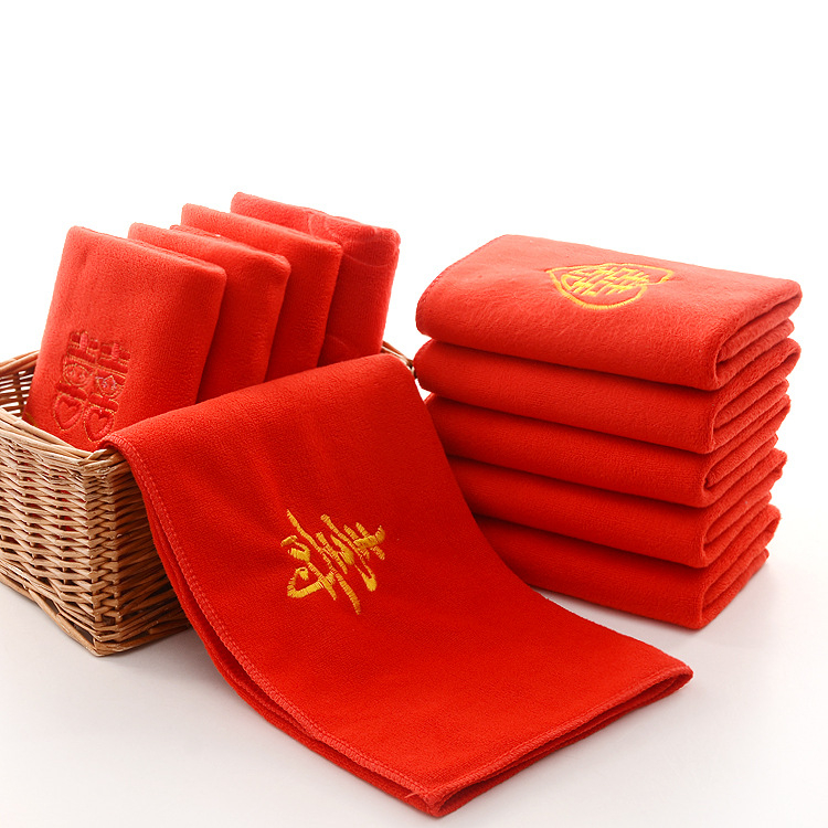 Poklon ručnik s natpisima sreće, superfine vlakno, 200 g+ težine, vlakno za opću upotrebu