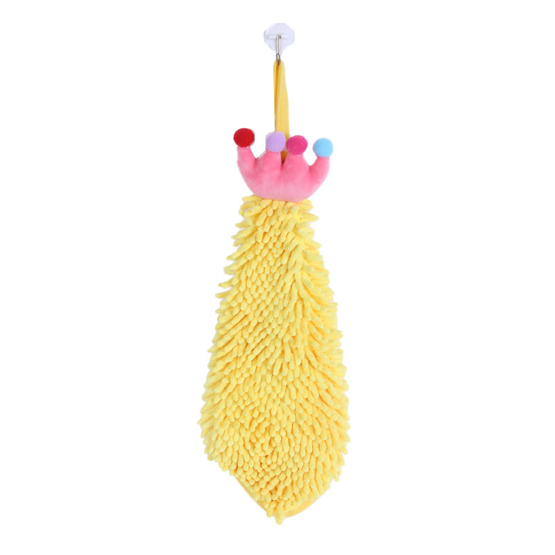 Chenille riputatav käterätik õmmeldud armsa karikatuurlooma kujutisega – paks köögikäterätik, Loomade loominguline sari